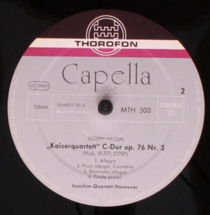Thorofon Capella MTH 300 - Haydn - Streichquartette - Image 4