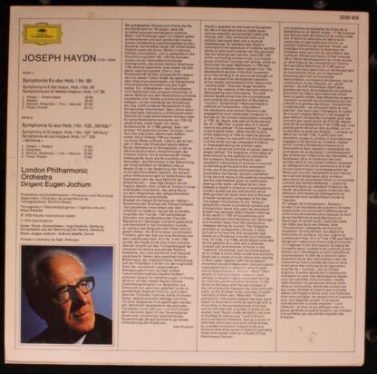 Deutsche Grammophon 2530 459 - Symphonien Nr.99 • Nr.100 „Militä - Image 2