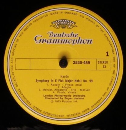 Deutsche Grammophon 2530 459 - Symphonien Nr.99 • Nr.100 „Militä - Image 3