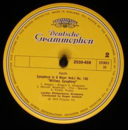 Deutsche Grammophon 2530 459 - Symphonien Nr.99 • Nr.100 „Militä - Image 4