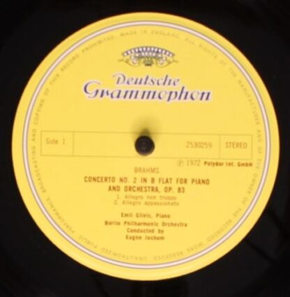 Deutsche Grammophon 2530 259 - Klavierkonzert Nr. 2 B-dur Op. 83 - Image 3