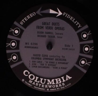 Columbia MS 6296 - Great Duets From Verdi Operas - Image 3