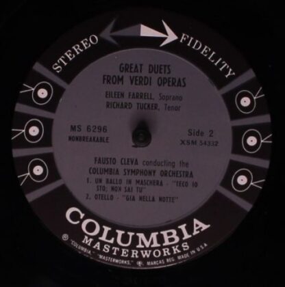 Columbia MS 6296 - Great Duets From Verdi Operas - Image 4