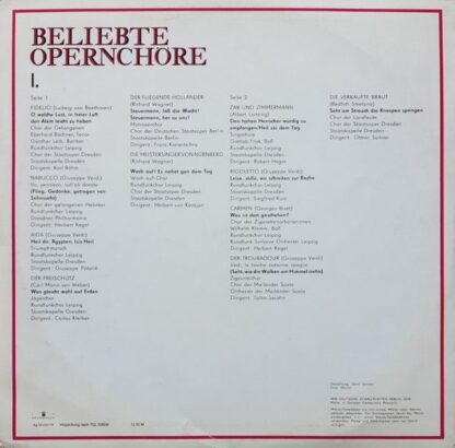 Eterna 8 25 195 - Beliebte Opernchöre I. Folge - Image 2