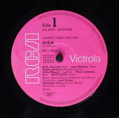 RCA Victrola VIC 6119-1-3 - Giuseppe Verdi/ Orchestra Del Teatro - Image 4