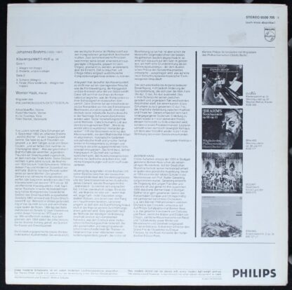 Philips 6500 705 - Piano Quintet Op.34 - Image 4