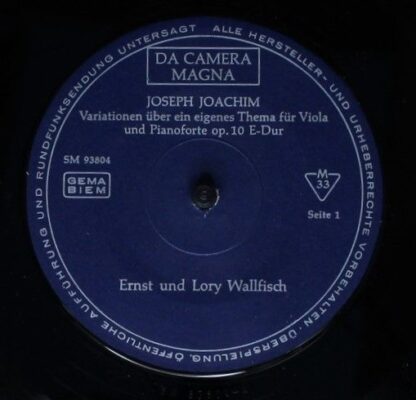 Da Camera Magna SM 93 804 - Joseph Joachim- Felix Mendelssohn-Ba - Image 3