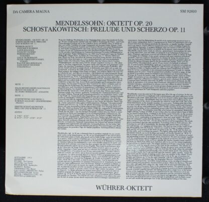 - WUERER OCTET shatkovich & MENDELSSOHN 1973 - Image 2