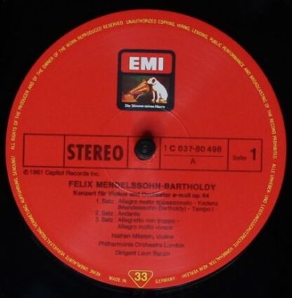 EMI 1C 037-80 498 - Violinkonzerte - Image 3