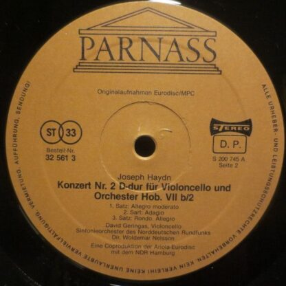 Parnass 32 561 3 - Cellokonzerte Nr.1 & 2 - Image 4
