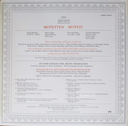 Archiv Produktion 2533 377 - Motetten · Motets - Image 2