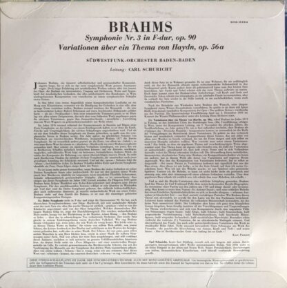 Concert Hall M-2284 - Brahms / Symphonie Nr. 3 Variationen Über - Image 2