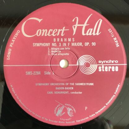 Concert Hall M-2284 - Brahms / Symphonie Nr. 3 Variationen Über - Image 3