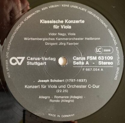 Carus FSM 63 109 - Klassische Konzerte Für Viola - Konzert C-Dur - Image 3