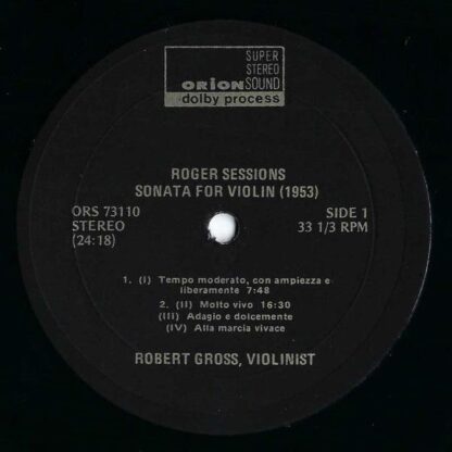 Orion ORS 73110 - Solo Sonata / Five Pieces / Segmentos - Image 3