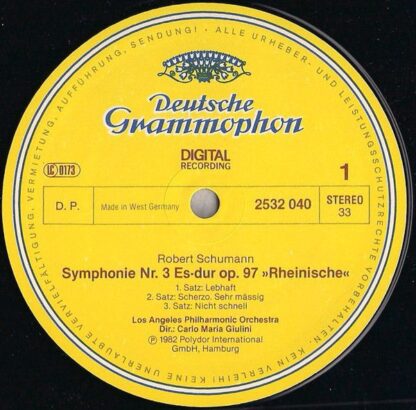 Deutsche Grammophon 2532 040 - Symphonie No. 3 »Rheinische« / Ma - Image 4