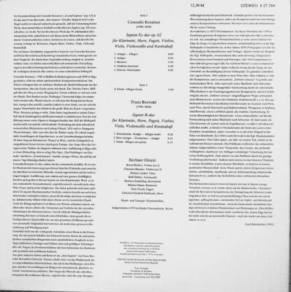 Eterna 8 27 384 - Das Berliner Oktett Spielt Werke Von Conradin - Image 2