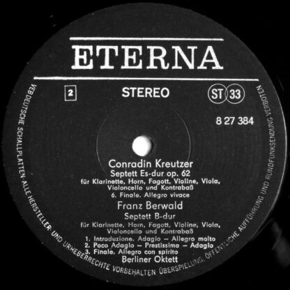 Eterna 8 27 384 - Das Berliner Oktett Spielt Werke Von Conradin - Image 4