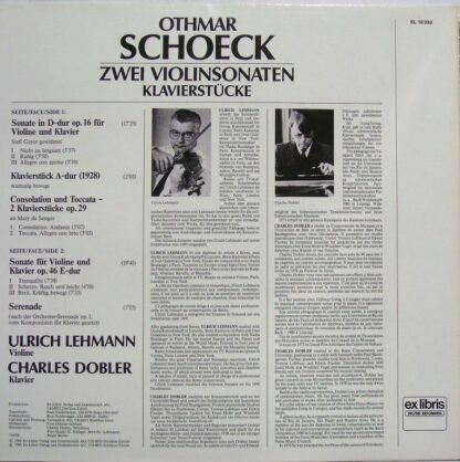 Ex Libris Zürich EL 16 990 - Zwei Violinsonaten – Klavierstücke - Image 2