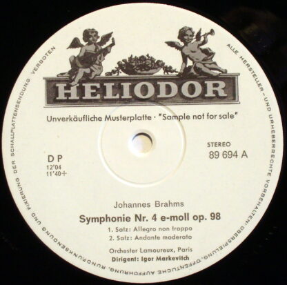 HELIODOR 89 694 - Sinfonie Nr. 4 E-Moll Op. 98, Grosse Ouvertüre