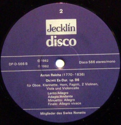 Jecklin-Disco 566 - Oktett B-Dur, Op. 7 / Oktett Es-Dur, Op. 96 - Image 4