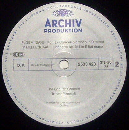 Archiv Production 2533 423 - A Grand Concert Of Musick: English - Image 3