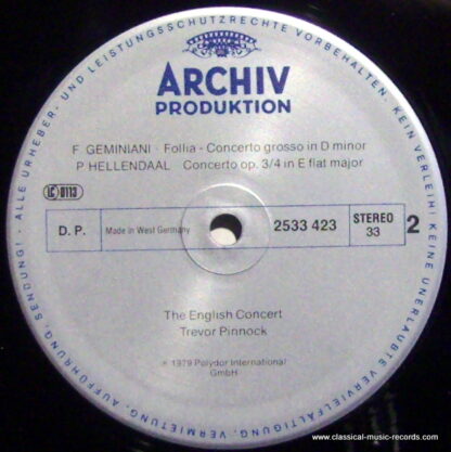 Archiv Production 2533 423 - A Grand Concert Of Musick: English - Image 3