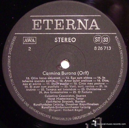 Eterna 8 26 713 - Carmina Burana - Image 3