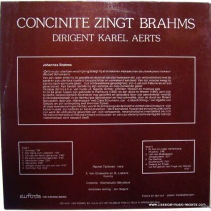 Eufoda 1043 - Concinite Zingt Brahms - Image 2