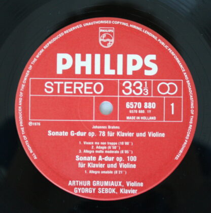 Philips 6570 880 - Die 3 Violinsonaten - Image 3