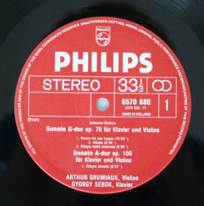 Philips 6570 880 - Die 3 Violinsonaten - Image 3
