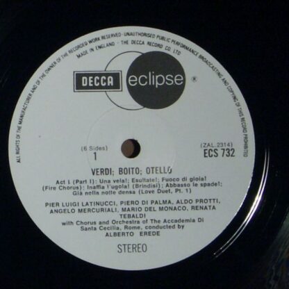 Decca Eclipse ECS 732 - Otello Record 1 - Image 3