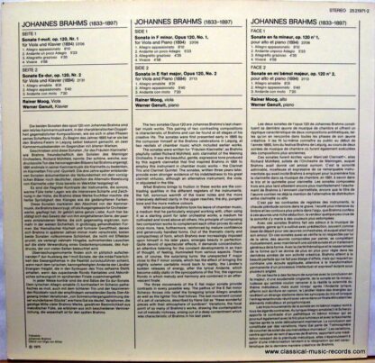 BASF 25 21971-2 - Sonaten Für Viola Und Klavier Op.120 - Image 2