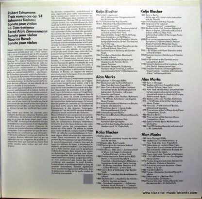 Deutsche Harmonia Mundi DMR 2027 A - Drei Romanzen, Sonaten Viol - Image 2