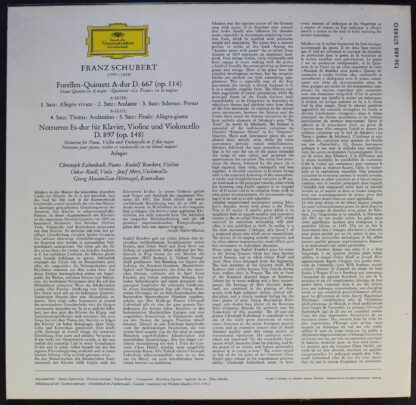 Deutsche Grammophon 136 488 SLPEM - Forellenquintett • Notturno - Image 2