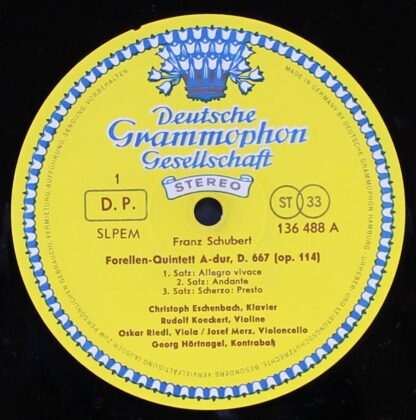 Deutsche Grammophon 136 488 SLPEM - Forellenquintett • Notturno - Image 3