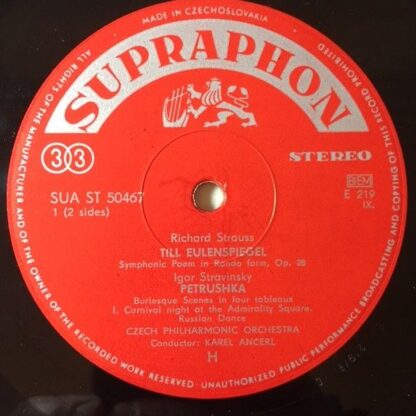 Supraphon SUA ST 50467 - Petrushka / Till Eulenspiegel - Image 2
