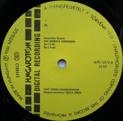 Hungaroton SLPD 12672-73 - Hat Szonáta Vonósokra / Kontratáncok - Image 5