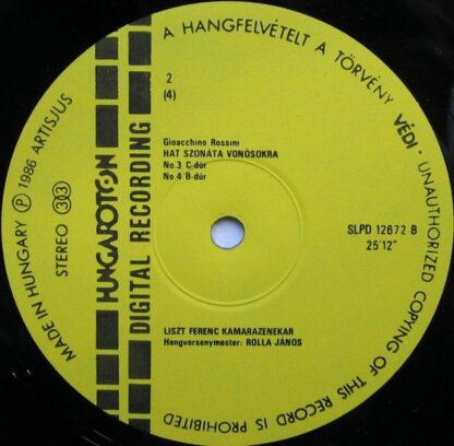 Hungaroton SLPD 12672-73 - Hat Szonáta Vonósokra / Kontratáncok - Image 6