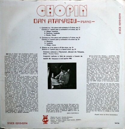 Electrecord ST-ECE 02113-02114 - Concertos No. 1 And 2 For Piano - Image 2