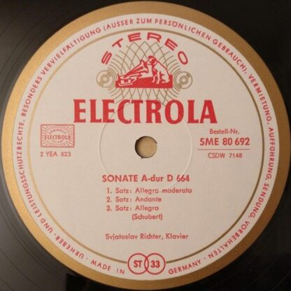 Electrola SME 80 692 - Fantasia C-Dur D 760 "Wanderer-Fantasie" - Image 4