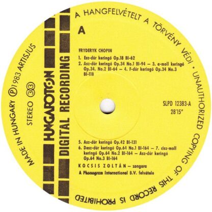 Hungaroton SLPD 12383 - The Complete Waltzes - Image 3