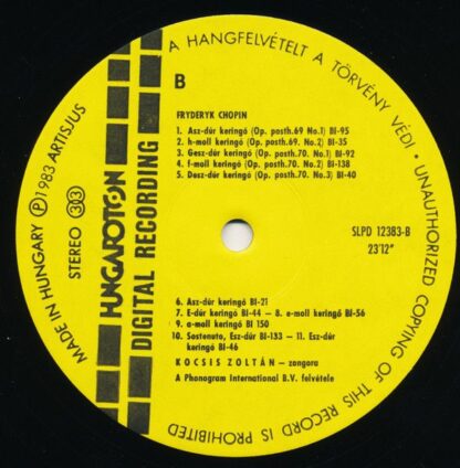 Hungaroton SLPD 12383 - The Complete Waltzes - Image 6