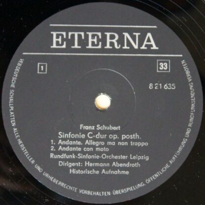 Eterna 8 21 635 - Sinfonie C-dur op. posth. - Historische Aufnah - Image 3