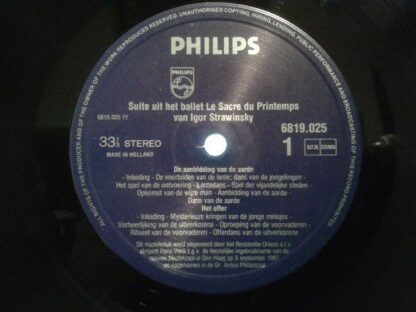 Philips 6819.025 - Le Sacre Du Printemps - Image 2