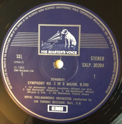 His Master's Voice SXLP 30204 - Symphonies 3 & 5 - Image 3