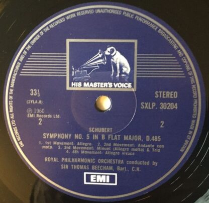 His Master's Voice SXLP 30204 - Symphonies 3 & 5 - Image 4