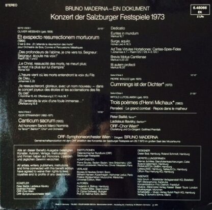 Telefunken 6.48066 EK - Ein Dokument - Konzert Der Salzburger Fe - Image 2