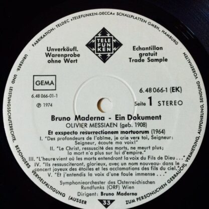Telefunken 6.48066 EK - Ein Dokument - Konzert Der Salzburger Fe - Image 3