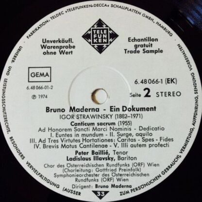 Telefunken 6.48066 EK - Ein Dokument - Konzert Der Salzburger Fe - Image 4